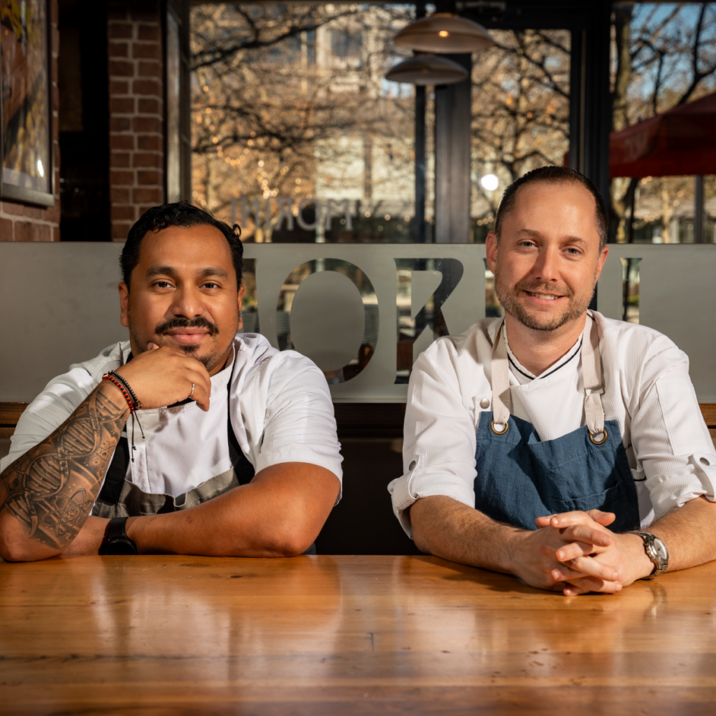 chefs matt adler and kris jimenez at osteria morini dc